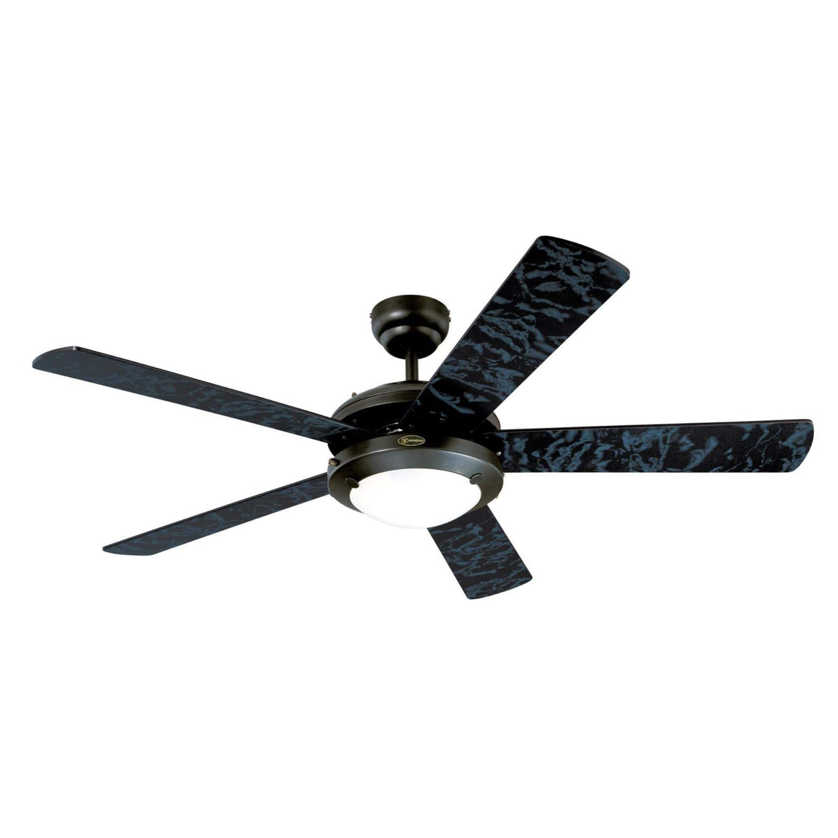 Westinghouse 7224200 Comet Indoor Ceiling Fan with Light, Matte Black Westinghouse
