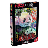 Anatolian Puzzle - Rainbow Panda - 1000 Piece Jigsaw Puzzle #1099, Multicolor Anatolian