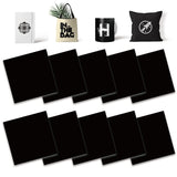 Black Transfer Sheets, 10 Pcs 12"x 12" Solid Plain Color Pre-Printed Sublimation Paper for Heat Press Mug, DIY T- Shirts, Coasters Lucky Goddness