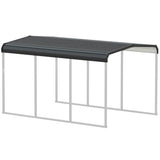 Xilingol Metal Carport, Heavy Duty Carport Canopy with Galvanized Steel Frame and Roof, Outdoor Storage Shed, Car Tent Garage Shelter for Pickup, Truck, Boat and Tractor, Grey (10x15 FT) Xilingol