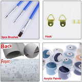 Newsight Paint by Numbers for Adults & Kids & Beginners DIY Acrylic Painting Gift Kits (Color Octopus, 12" Wx16 L) Newsight