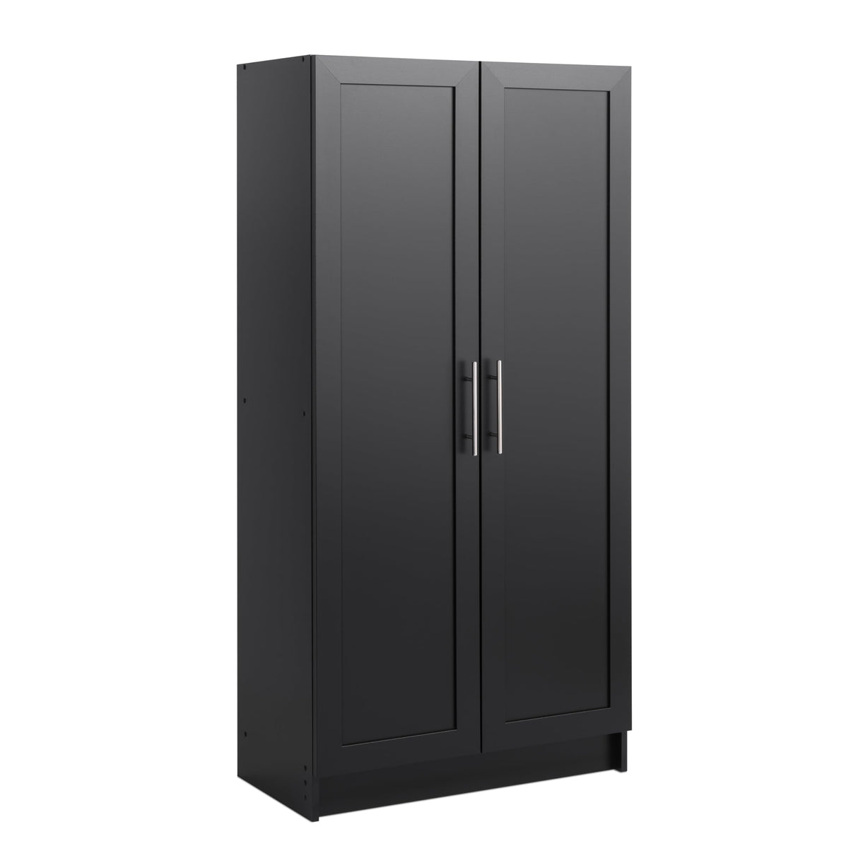 Prepac Elite Tall Storage Cabinet with Panel Doors - Black Prepac