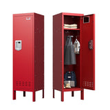 BUTISOW Red Locker Metal Lockers with 1 Door Lockers for Employees Steel Storage Locker with Card Slot Locker for Gym School Home Office Garage, Assembly Required(Red, 54-1 Door) BUTISOW