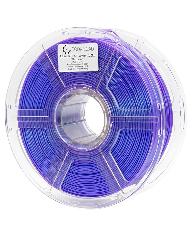 Cookiecad PLA Filament 1.75mm 1kg Iridescent Glitter 3D Printer Filament - Witchcraft Elixir PLA Cookiecad