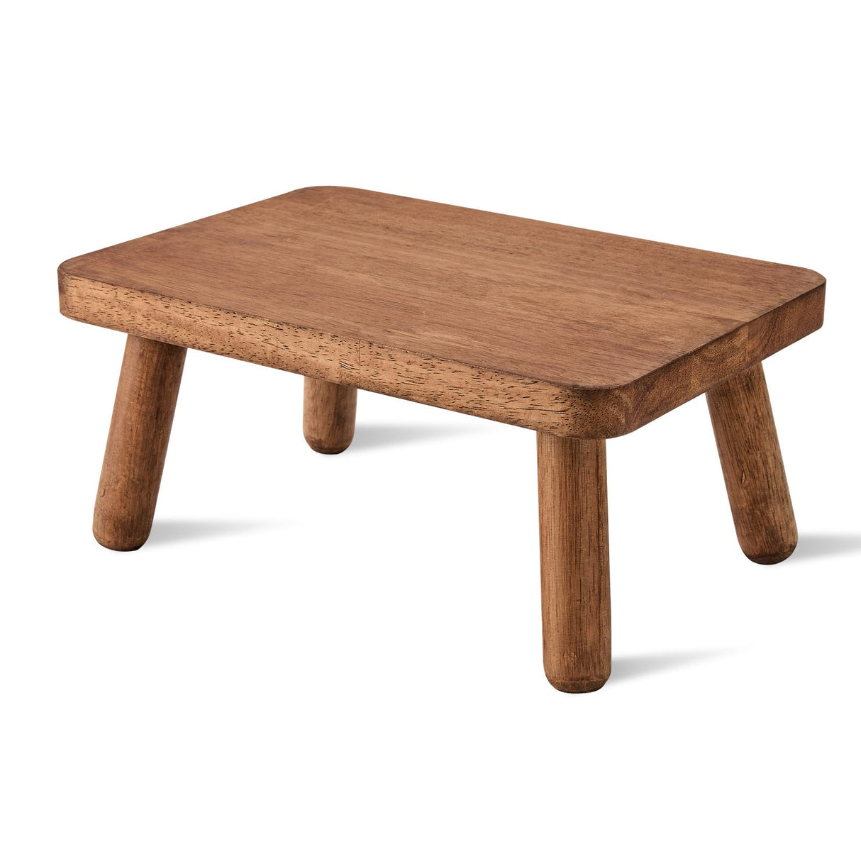 JUJIAFU Wooden Step Stool Anti-Slip Step Stools for Adults Heavy Duty Stepping Stool Kitchen Step Stool for Adults One Step Stool for Office, Bedroom, Garden, Bathroom (6.3" High) JUJIAFU