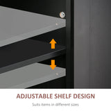 HOMCOM Kitchen Island on Wheels, Rolling Cart with Rubberwood Top, Spice Rack, Towel Rack and Drawers for Dining Room, Black HOMCOM