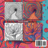 TRIPPY & GROOVY: A Psychedelic Coloring Book of Abstract Elements for Adults Majosta