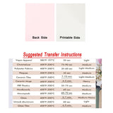 Sublimation Paper 120 Sheets 8.5 x 11 Inches for Any Inkjet Printer with Sublimation Ink Epson, Sawgrass, Heat Transfer Sublimation for Mugs T-shirts Light Fabric(FREE 1 Roll Heat Tape) Annaako