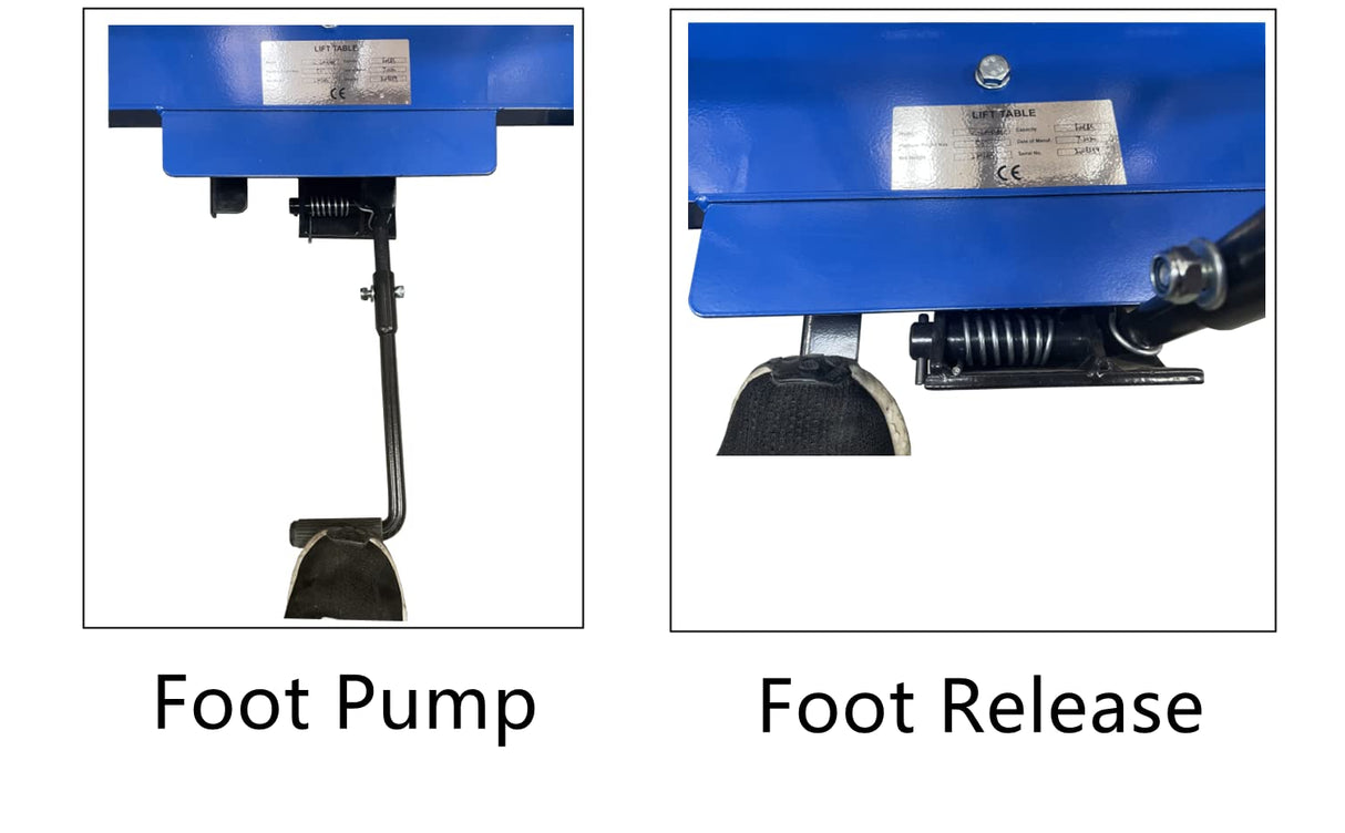 Premium Double Scissor Lift Table, Low Profile Work Bench Table, Foot Release, 1000 lbs Capacity, 11.5"-61" Lift Height, 40.5 X 24 Platform Size, Pake Handling Tools Pake Handling Tools