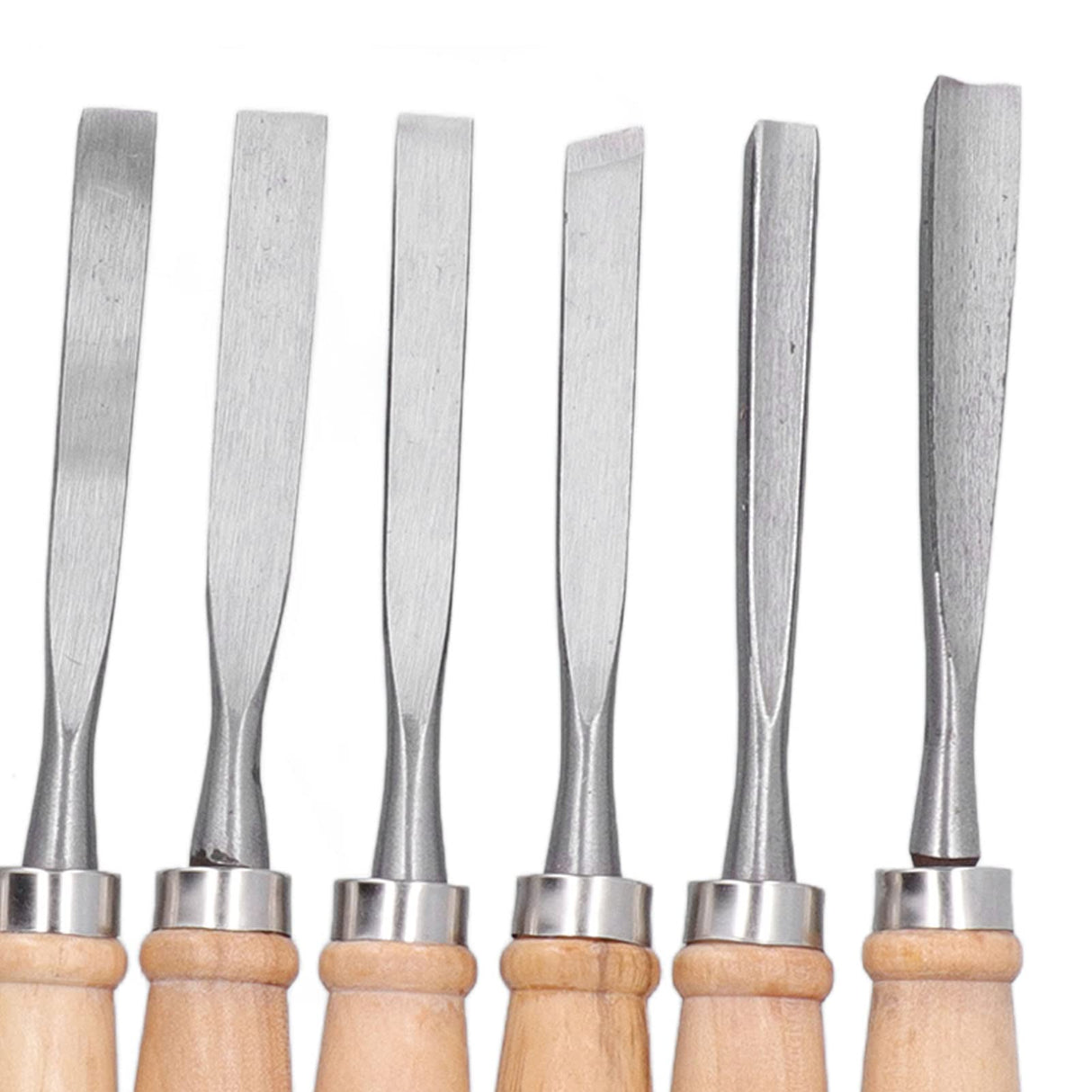 12Pcs 8inch Wood Turning Tools with HSS Blade Woodworking Lathe Chisel Set HRC58~62 High Hardness with Wood Handle for Modeling, Carving, Cutting,Woodworking Carving Gouge Accessories Tissting