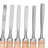 12Pcs 8inch Wood Turning Tools with HSS Blade Woodworking Lathe Chisel Set HRC58~62 High Hardness with Wood Handle for Modeling, Carving, Cutting,Woodworking Carving Gouge Accessories Tissting