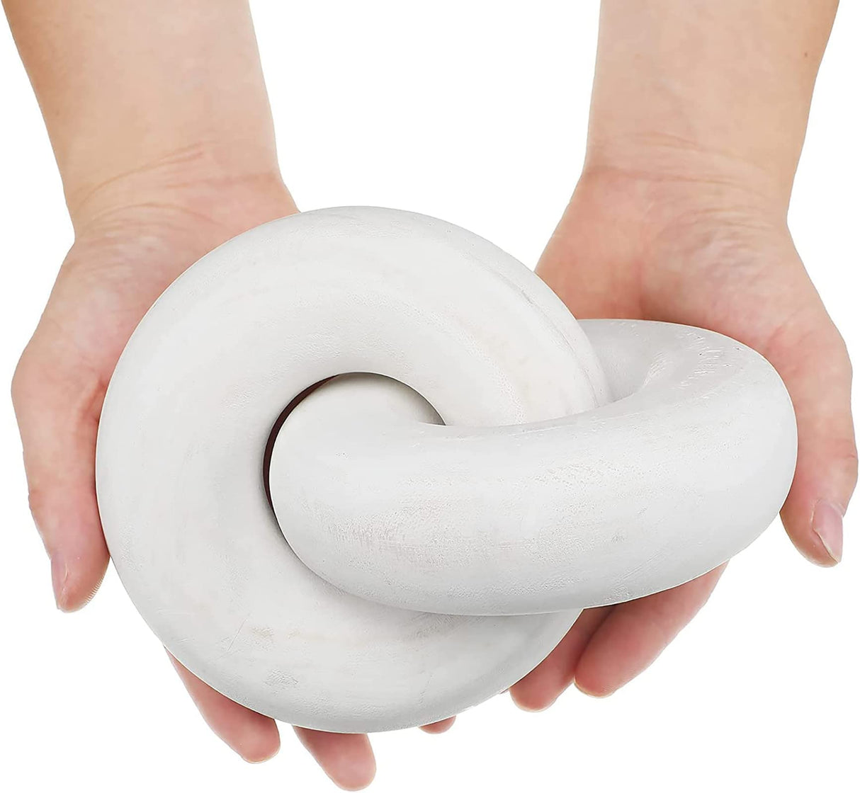 fghuim Decorative Wood Chain Home Decor Wood Knot Desk Shelf Decorations for Living Room Coffee Table Decor fghuim