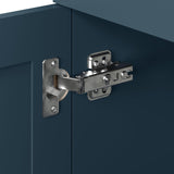 OLD CAPTAIN Bathroom Vanity with Ceramic Sink, 30" Freestanding Bathroom Cabinet Vanity with Storage, Quick Assembly Bathroom Vanity, Blue OLD CAPTAIN