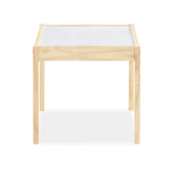Baby Relax Hunter 3-Piece Kiddy Table & Chair, Natural/White Table Set Baby Relax