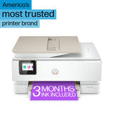 HP ENVY Inspire 7955e Wireless Color Inkjet Printer, Print, scan, copy, Easy setup, Mobile printing, Best-for home, Instant Ink with HP+,White HP