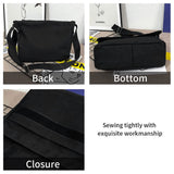 TopTie Classic Canvas Messenger Bag, White Canvas Shoulder Bag Side Bag for Men and Women TopTie