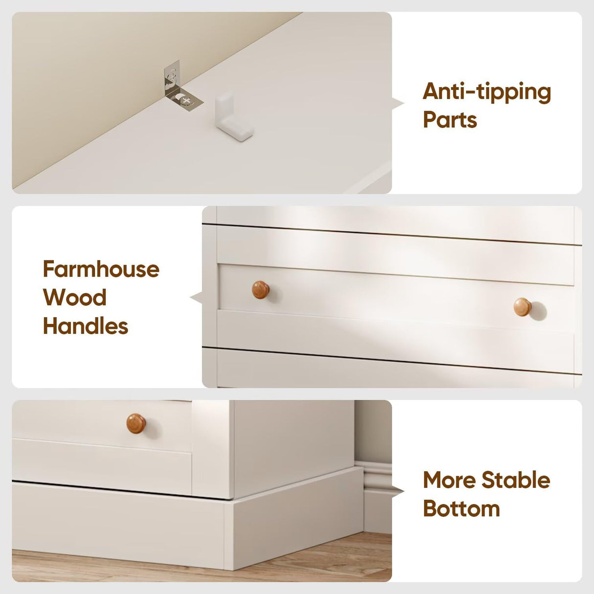 Vyre 70.8" Tall White Bookshelf, Farmhouse Modular Bookcase with 6-Tier Adjustable Shelves, Large Storage Cabinet for Home Office, Living Room, Set of 4 Vyre