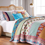 Greenland Home Thalia Quilted Bedding Set, 2-Piece Twin/XL, Tango, One Set Greenland Home Fashions