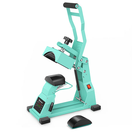 Hat Heat Press Machine for Caps with 2pcs Interchangeable Platens(6.7"x3.8", 6.7"x2.5"), Cap Heat Press for Stuctured Hats and HTV Iron On and Sublimation Projects, Heat Transfer Printing for Caps Delclynee