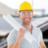 ProtectX 12 Pack Clear Anti Fog Safety Glasses, Protective Eyewear for Men Women, ANSI Z87.1 Impact Resistant Wrap-Around Lenses, Eye Protection for Work, Lab, Construction ProtectX