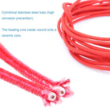 MakerHawk 5pcs Aluminum Heater Block for MK7 / MK8 3D Printer and 5pcs NTC 3950 100K Thermistor with 1 Meter Wiring and 5pcs 12V 40W 620 Ceramic Cartridge Heater for 3D Printer MakerHawk