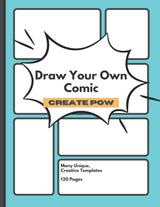 Make Your Own Comic: A Comic Creation Kit, Perfect Activity for Kids and Teens! (Blue Cover) WoodArtSupply