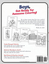 Awesome Coloring Book for Boys: Over 75 Coloring Activity featuring Ninjas, Cars, Dragons, Vehicles, Trucks, Dinosaurs, Space, Rockets, Wilderness, ... Ages 6, 7, 8, 9, 10, 11, 12, and Teens! AantnaSR