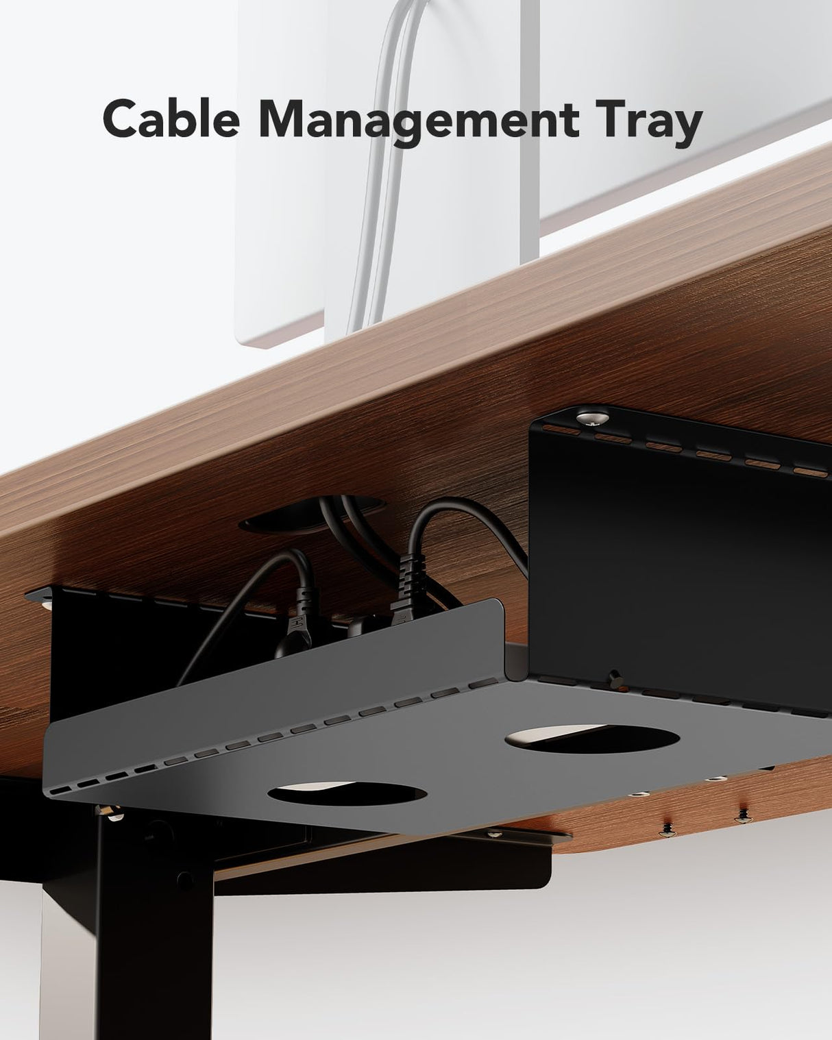 HUANUO 265 lbs Dual Motor Electric Standing Desk Frame, Thick T-Shaped Desk Legs Made of Automotive-Grade Steel, for Max 90″ x 31.5″ Desktop, Height Adjustable Desk Frame for Home Office, Frame Only HUANUO