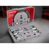 Carbyne 12 Piece Grease Gun Accessory Set | All-in-One Set: Couplers, Nozzles, Adapters and Flex Hose with Durable Storage Case • from a Family-Run Tool Company Based in The U.S.A. Carbyne
