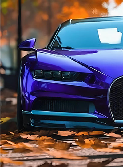 NUFTVI Diamond Painting Kits Sports Car, 5D Full Drill Diamond Art Kits for Adults, Diamond Art Car Home Wall Decor 12 x 16 inches