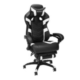 RESPAWN 110 Pro Gaming Chair - Gaming Chair with Footrest, Reclining Gaming Chair, Video Gaming Computer Desk Chair, Adjustable Desk Chair, Gaming Chairs For Adults With Headrest Pillow - White RESPAWN