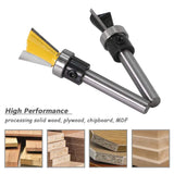 Mesee 2Pcs Dovetail Joint Bearing Router Bits, 1/4 Inch Shank Dovetail Jig Bit Woodworking Milling Cutter Tools for Furniture Building Cabinet Mesee