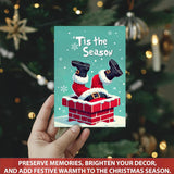 FALIMITLESS Christmas Cards Set – Cute Holiday Greeting Cards with Envelopes & Stickers – Funny Designs for Kids, Friends, Family – 12 Pack (Christmas Color) FALIMITLESS