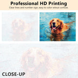 TUMOVO Paint by Number for Adults on Canvas - Puppy and Dog DIY Kit - Animal Craft for Kids and Adults - 16x20 Inch TUMOVO