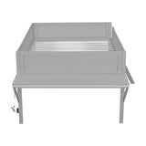 Full Size Low Loft Bed with Desk and LED Lights,Gaming Loft Bed Full Size,Wood Kids Loft Bed Frame with Angled Ladder and LED Lights for Girls Boys,Grey Bellemave