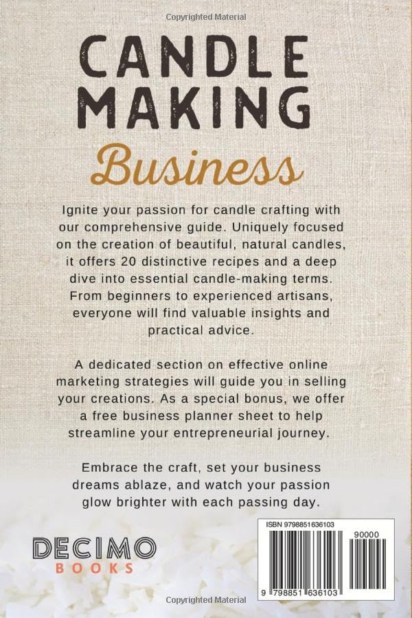 Candle Making Business: Craft and Sell Natural Candles from Home in Just 7 Weeks WoodArtSupply