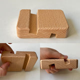 6 Pcs Wooden Embroidery Hoop Base, Cross Stitch Holder for Embroidery Display Stand TQFXGLL