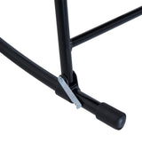 Outsunny 2 Piece Outdoor Patio Furniture Set with 2 Folding Padded Rocking Chairs, Bistro Style for Porch, Camping, Balcony, Navy Blue Outsunny