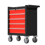 5-Drawers Rolling Tool Chest Tool Box Organizer with Lockable, Metal Rolling Tool Cart Tool Storage Toolbox, Tool Cabinet Rolling Tool Box with Drawers for Garage, Workstation, Workshop, Home Repair CMFYDAILY