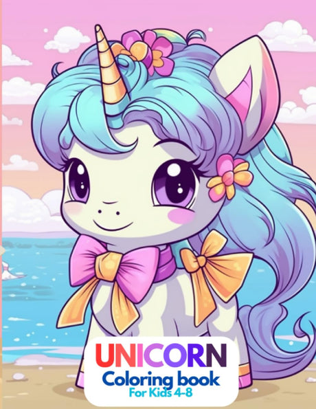 Unicorn Coloring Book: Coloring book for kids age 4-8 WoodArtSupply