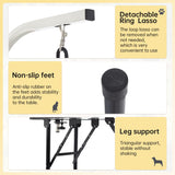 BestPet 32in 36in Dog Grooming Table Foldable Home Pet Bathing Station with Adjustable Height Portable Drying Table with Arm Noose for Medium Small Dogs (32 Inch) BestPet