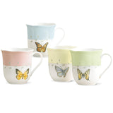 Lenox 773903 Butterfly Meadow 4-Piece Mug Set, Multicolor, 1.85 LB Lenox