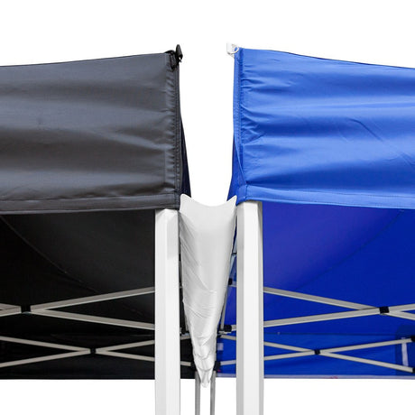 Vispronet Canopy Gutter – 15.0ft Tent Gutter for 15x15 Pop Up Tents & Canopies, 1.3lb Rain Gutter Canopy Connection, Outdoor Canopy Accessories, White Vinyl Material, Loop Fastener Included Vispronet