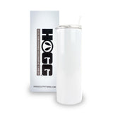 Hogg 20oz Holographic Sublimation Tumbler (24 Units), Sublimation Cups with Lids and Straws, 20 oz Tumbler Sublimation Blanks, Insulated Stainless Steel Tumblers 20 oz, Sublimation Tumblers Bulk Hogg
