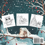 Christmas Owls Coloring Book for Kids: A Christmas Activity Book Majosta