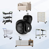 2 inch Ball Caster Wheels，Casters Set of 4 Ball Bearing Steel Stem,Casters for Furniture Legs Using for Hardwood Floor,Ball Casters for Cabinet,Workbench,Cart（Casters Set of 4 Heavy Duty Apllamo