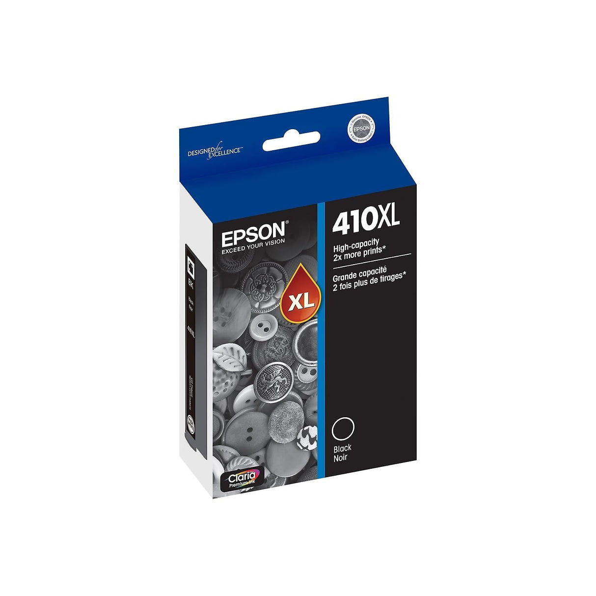 EPSON 410 Claria Premium Ink High Capacity (T410XL020) Works with Expression Premium XP-530, XP-630, XP-640, XP-7100, XP-830 Epson