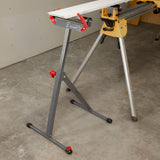 XtremepowerUS Folding Roller Stand Height Adjustable, Heavy Duty 250 LBS Load Capacity, Outfeed Woodworking 11" Ball Bearing Steel Roller Stand XtremepowerUS