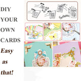 Gigicloud Paper Card Making Kits, Handmade Greeting Card Kits DIY Card Making Material Set Colorful Card Making Set for Birthday, Thanksgiving, Christmas, Baby Shower, 15 Cards + 15 Envelope Gigicloud