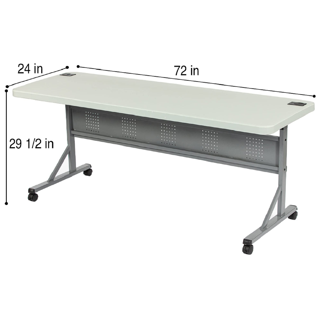 OEF Furnishings OEF Training Table, 72", Grey (OEFBPFT2472) OEF Furnishings